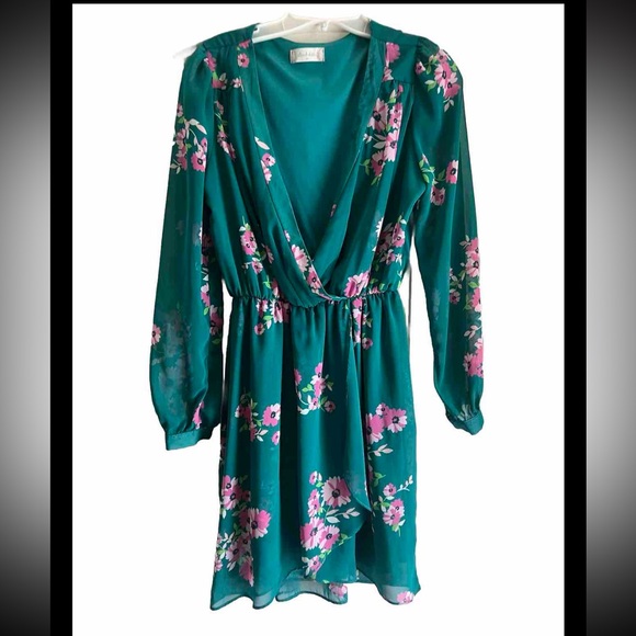 Altar’d State Long Sleeve Floral Dress - Picture 1 of 5